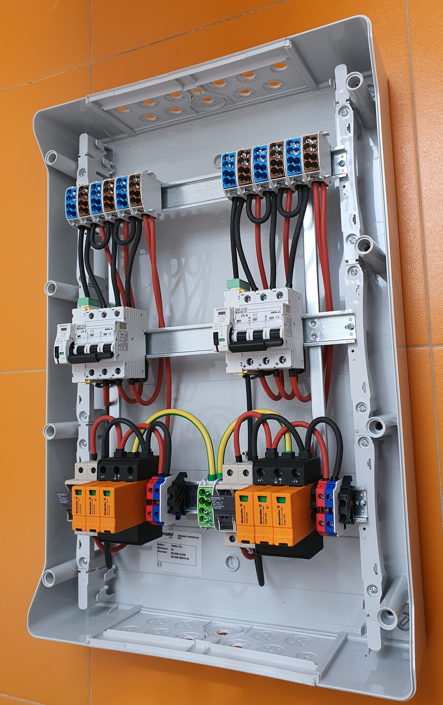 Sestava 2x 3P DC vypínač pro dva stringy 